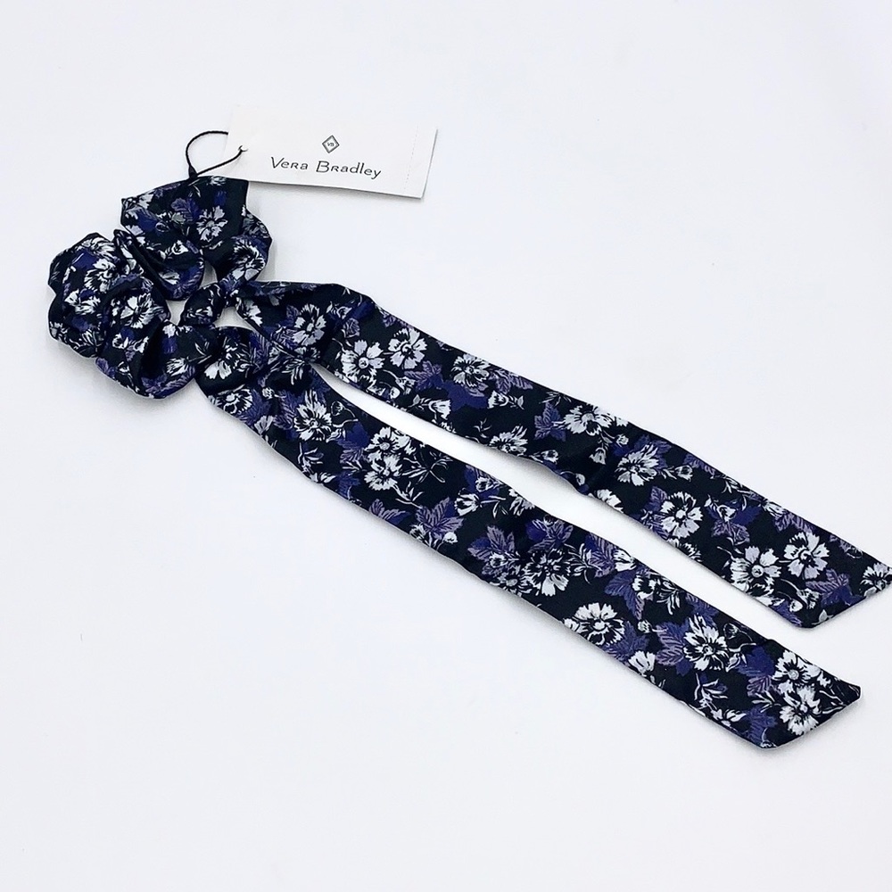 Vera Bradley Long Tie Scrunchie in Frosted Floral